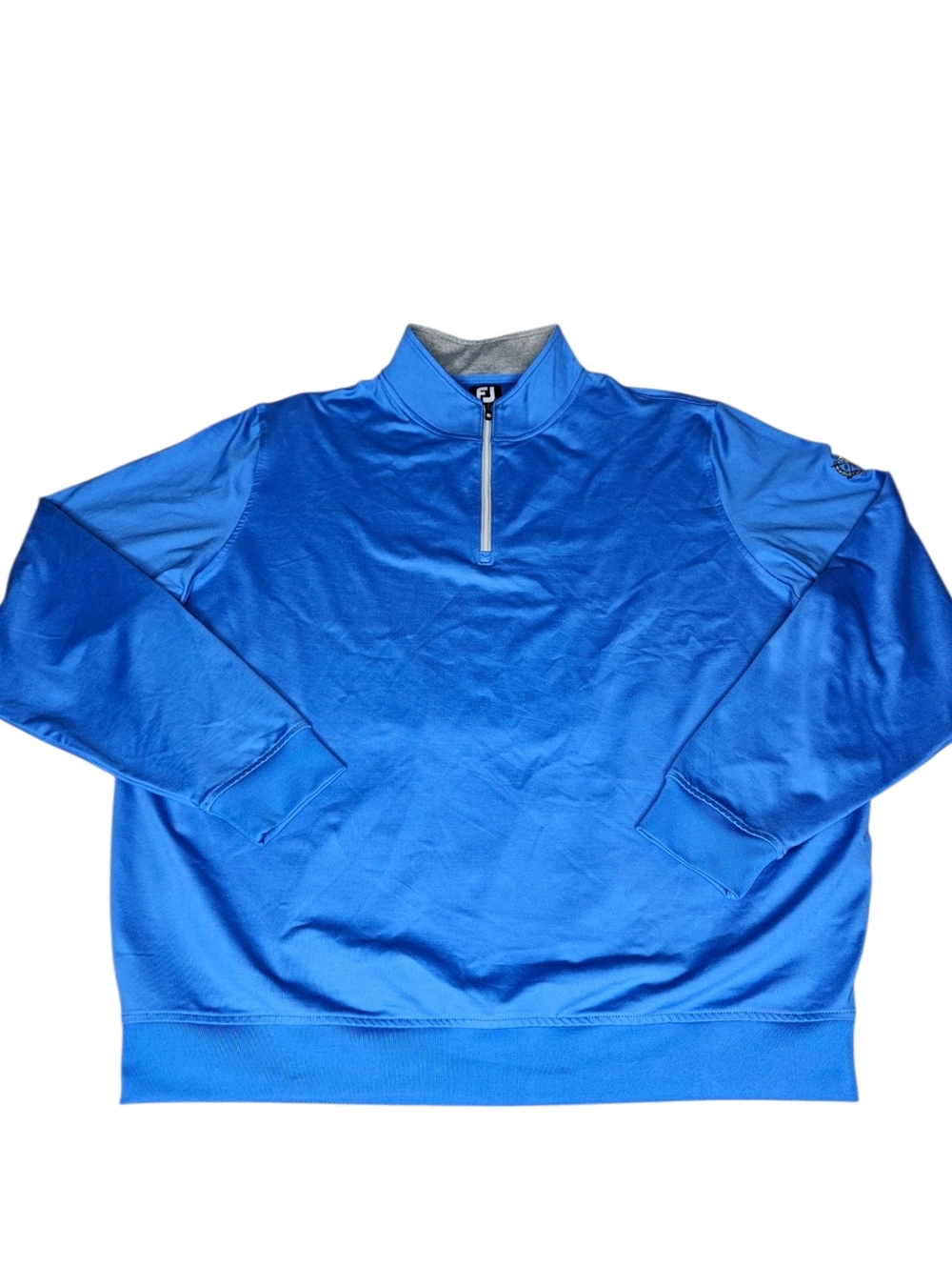 FootJoy FJ Quarter Zip Pullover Men's XL Blue Performance Golf 1/4 Zip